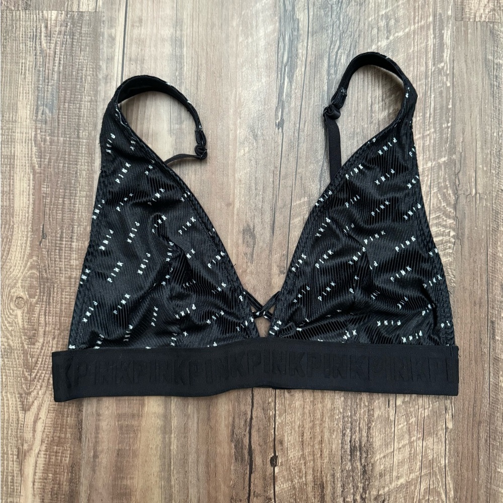 PINK Logo Triangle Bralette